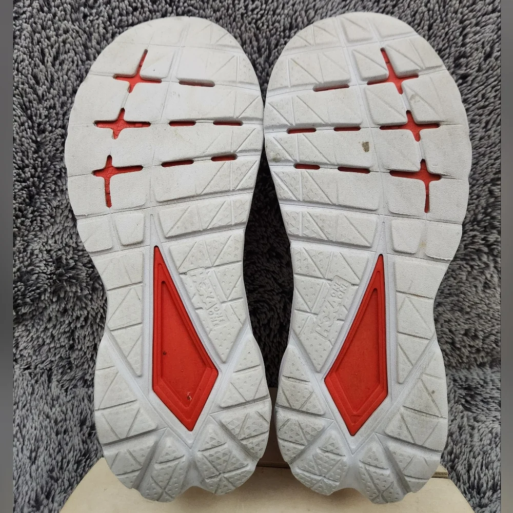 Hoka One One Mach 4 Running Shoes White Flame Men's Size 11.5 - Picture 8 of 9